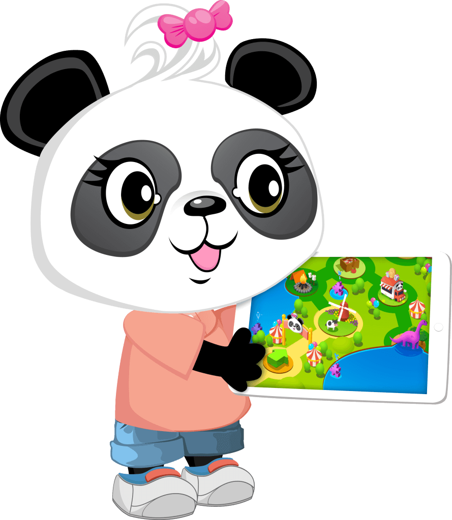 Lola Panda with iPad