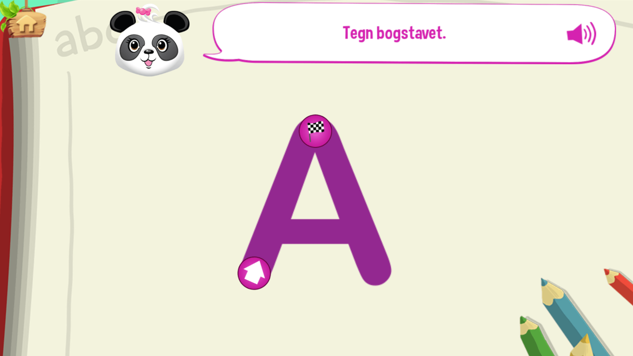 Dk draw an A
